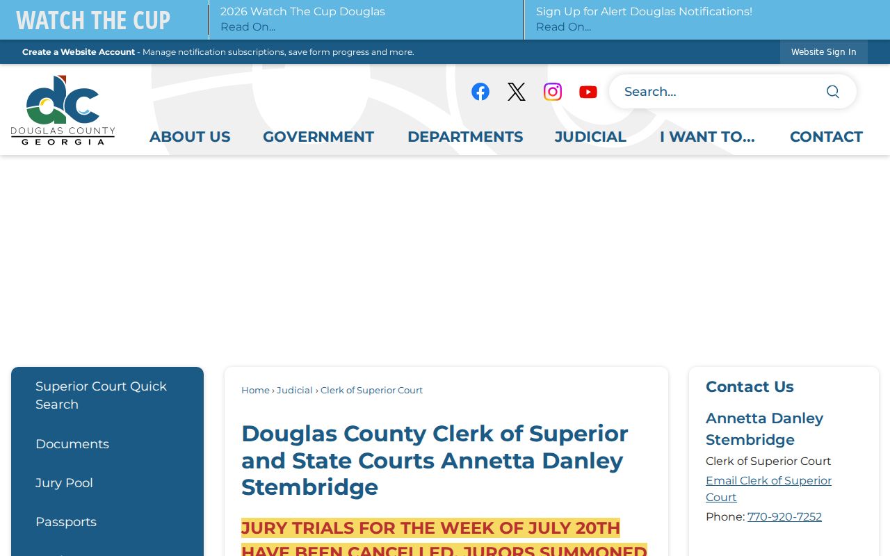 Douglasville people search through Douglas County clerk records