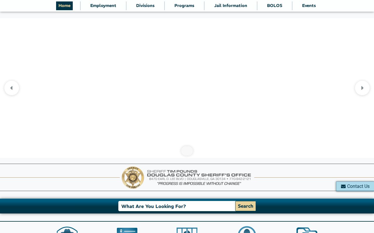 Douglasville people search through the Douglas County Sheriff website