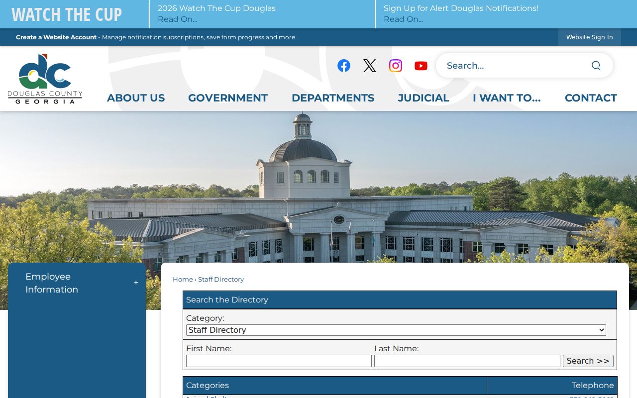 Douglasville people directories county employee search